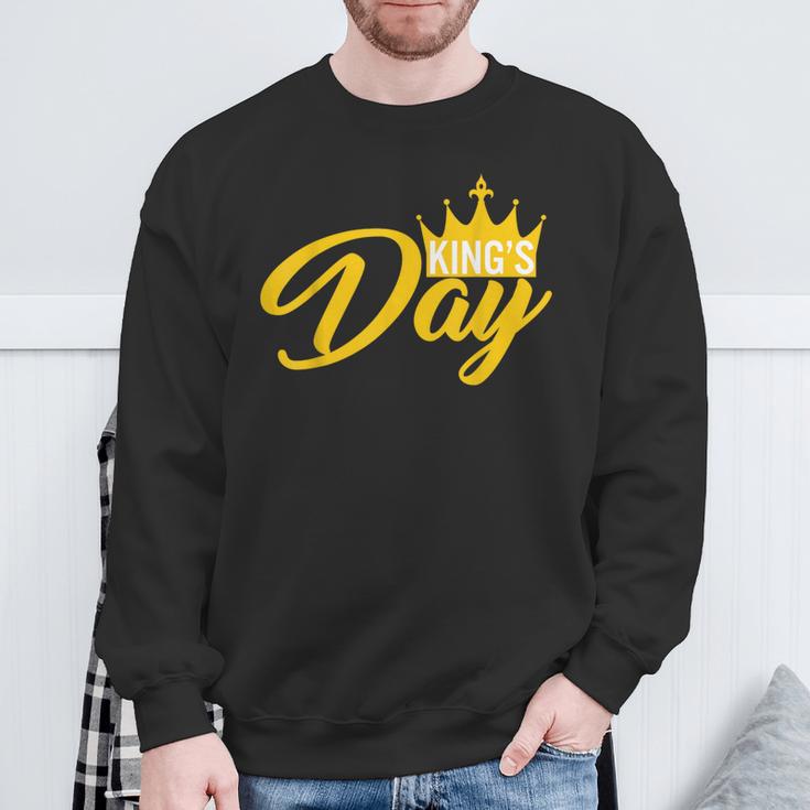 Kingsday Orange Amsterdam Koningsdag Kings Day Netherlands Sweatshirt Geschenke für alte Männer