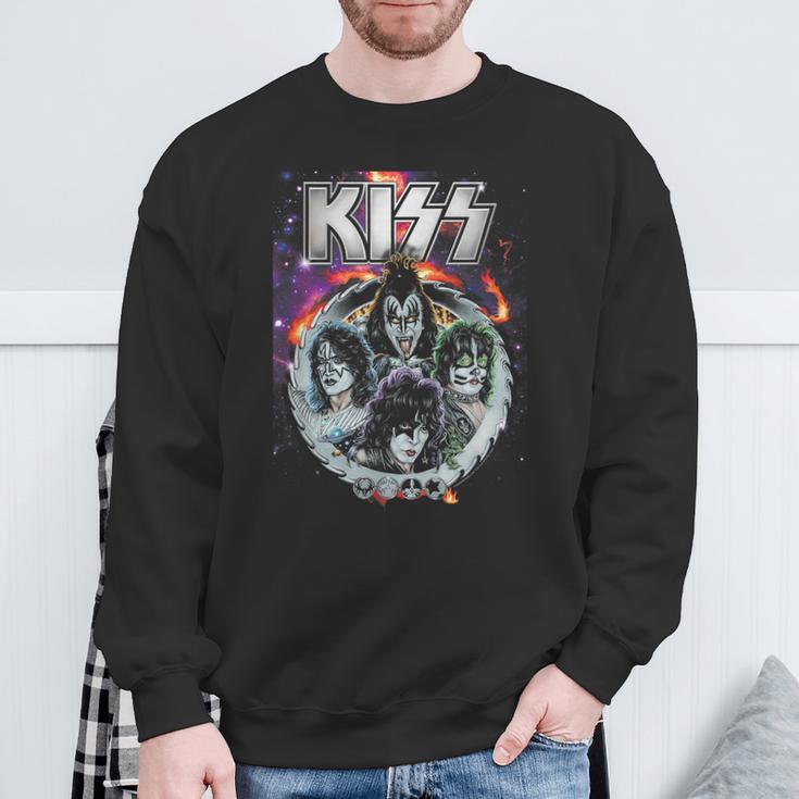 Kiss Galactic Portrait Sweatshirt Geschenke für alte Männer