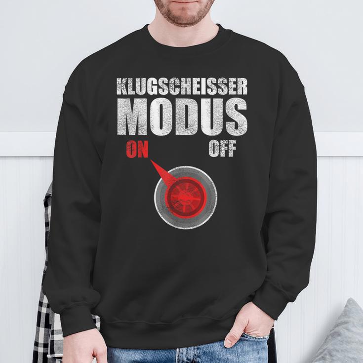 Klugscheißer Modus On Besserwisser Und Klugscheisser Sweatshirt Geschenke für alte Männer