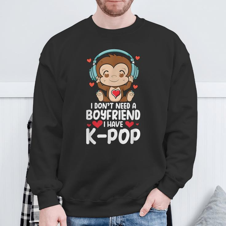 Kpop Items Bias Monkey Merch K-Pop Merchandise Fangirls Sweatshirt Gifts for Old Men