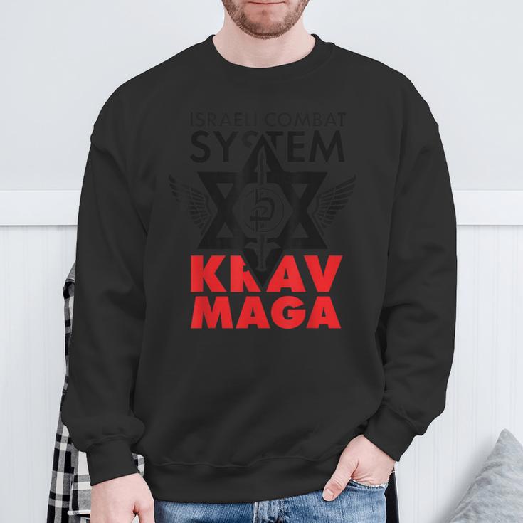 Krav Maga Israeli Combat System Gray Sweatshirt Geschenke für alte Männer