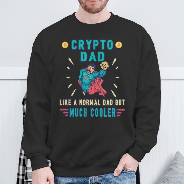 Krypto Dad Bitcoin Miner Lustige Kryptowährung Papa Sweatshirt Geschenke für alte Männer