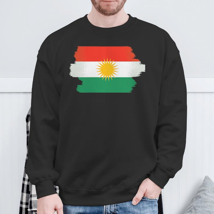 Kurdistan Flag Chest Kurdish Kurd Sweatshirt Geschenke für alte Männer