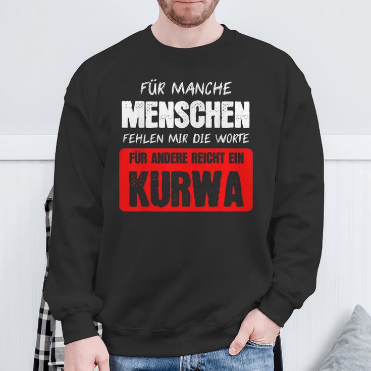 Kurwa Poland Pole Warsaw Sweatshirt Geschenke für alte Männer