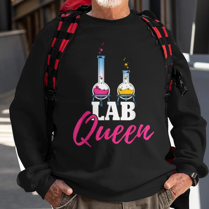 Lab Queen Lab Technician Medical Laboratory Scientist Sweatshirt Gifts for Old Men