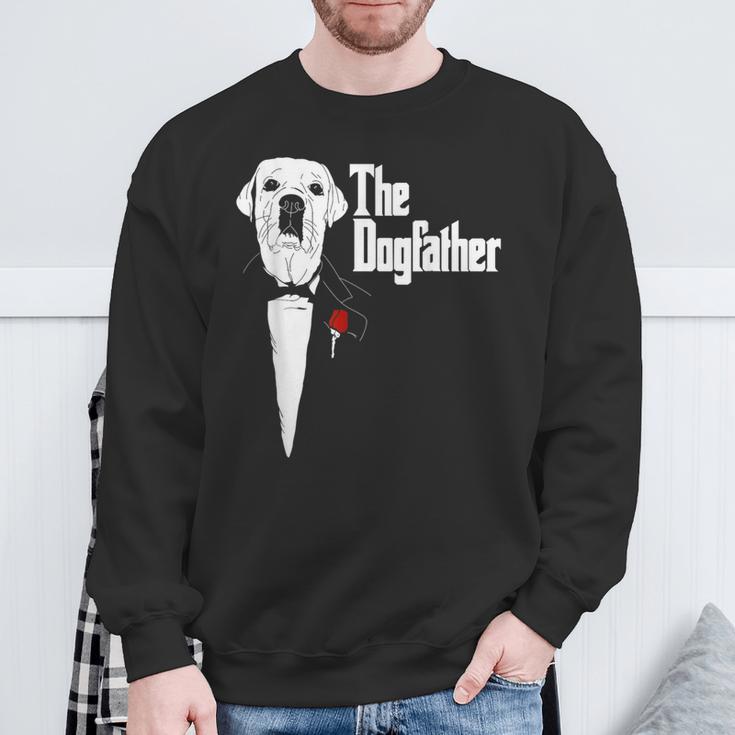 Labrador Retriever Dad The Dogfather Labrador Lab Sweatshirt Gifts for Old Men