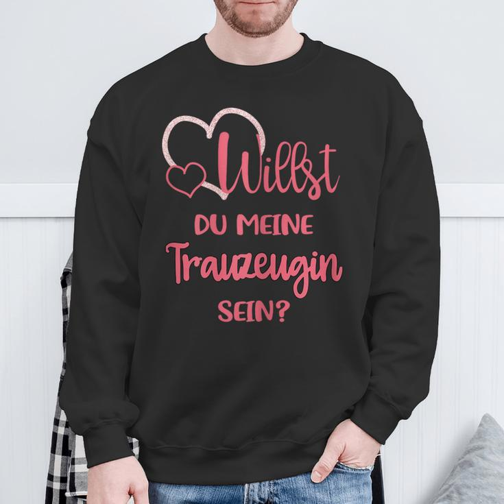 Ladies' Willst Du Meine Trauzeugin Sein Sweatshirt Geschenke für alte Männer