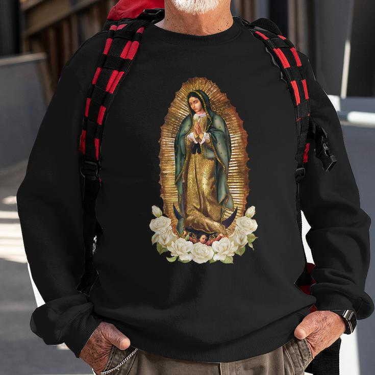 Our Lady Of Guadalupe Virgin Mary Catholic Saint Sweatshirt Gifts for Old Men