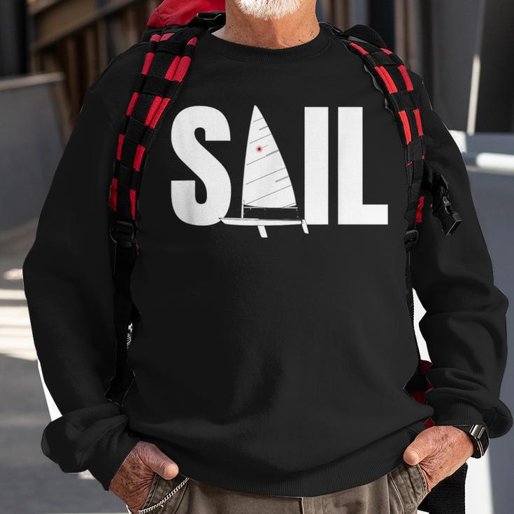 Laser Sail Sailing For Sailors Sweatshirt Gifts for Old Men