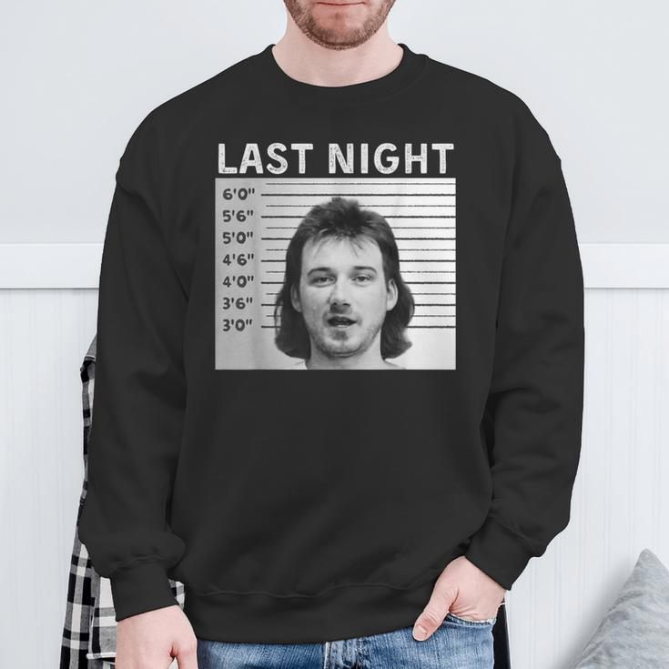 Last Night Hot Of Morgan Trending Shot Sweatshirt Gifts for Old Men