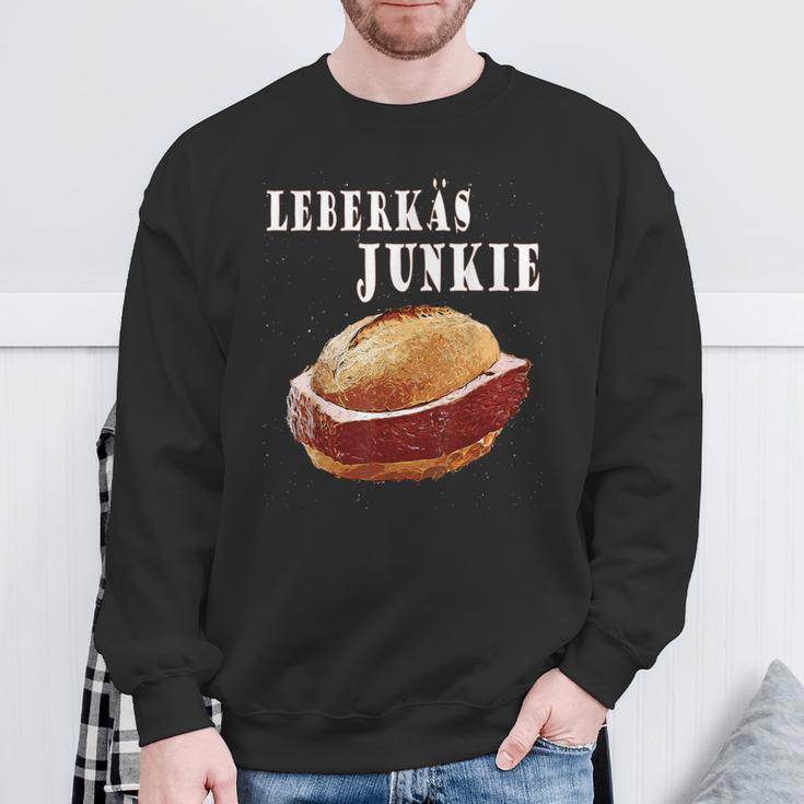 Leberkas Semmel Leberkäs Liebe Sweatshirt Geschenke für alte Männer