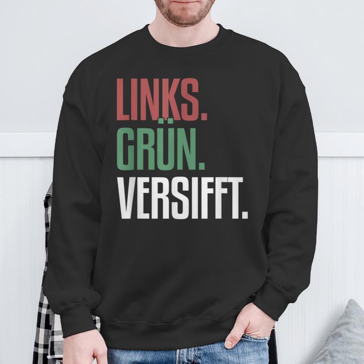 Left Green Versifft Ironic Anti-Rassism Sweatshirt Geschenke für alte Männer