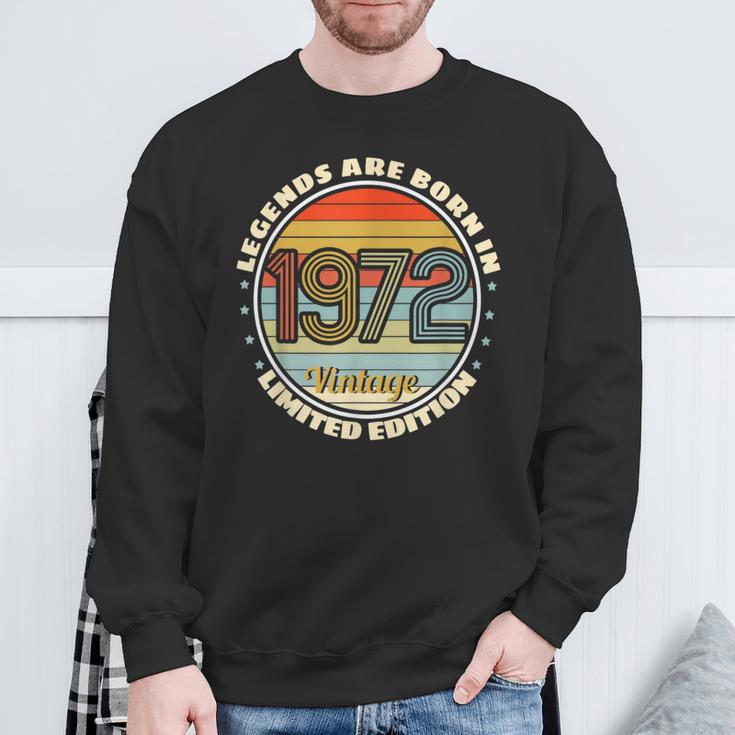 Legends Born In 1972 Vintage 70S Edition Sweatshirt Gifts for Old Men