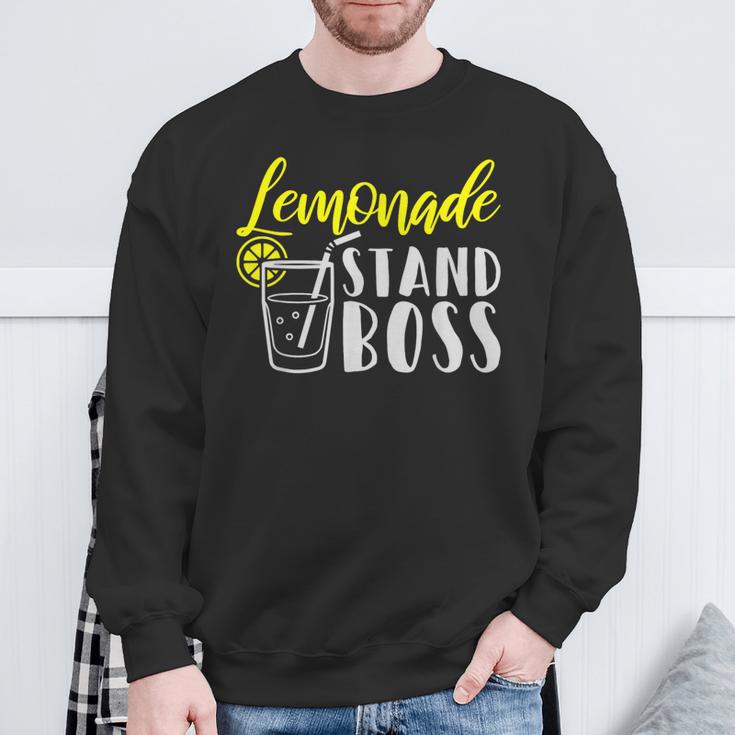 Lemonade Stand Boss Lemon Juice Sweatshirt Gifts for Old Men