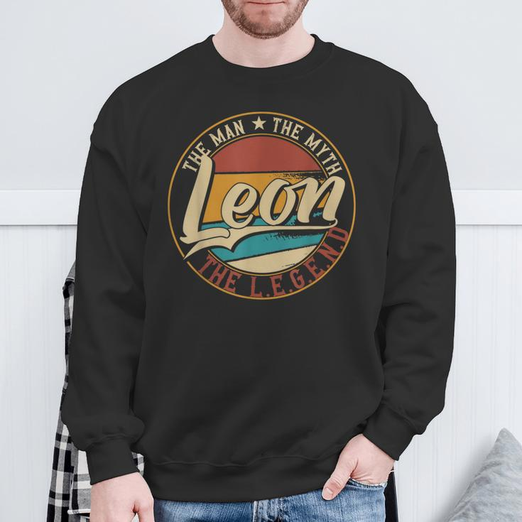 Leon The Man The Myth The Legend Sweatshirt Gifts for Old Men