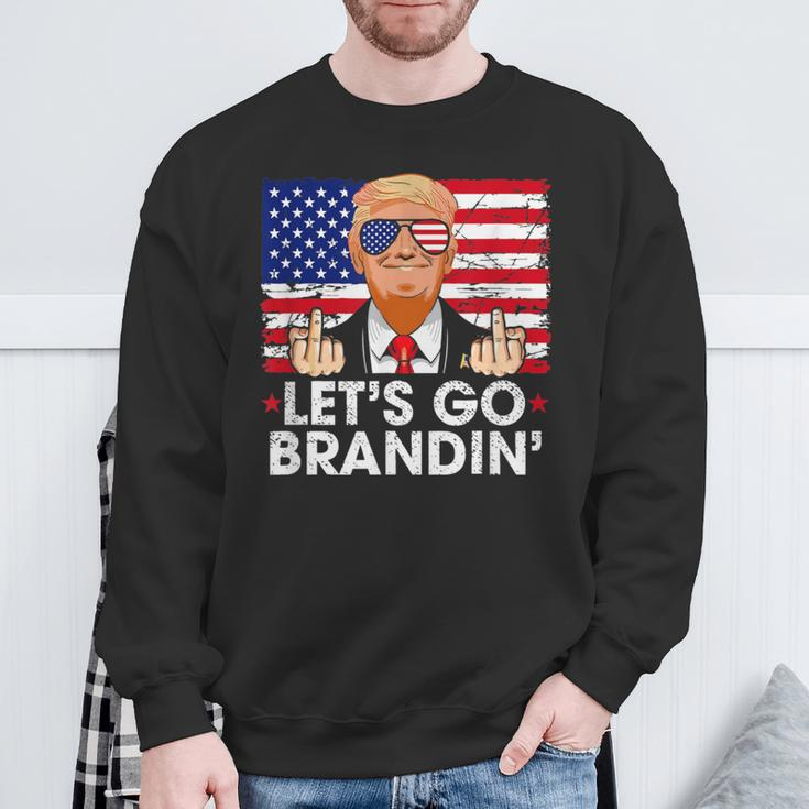 Let's Go Brandin' Anti Joe Biden Costume Sweatshirt Gifts for Old Men