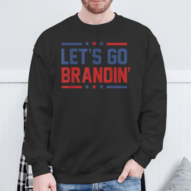 Let's Go Brandin' Anti Joe Biden Quote Sweatshirt Gifts for Old Men