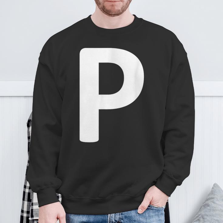 Letter P Sweatshirt Geschenke für alte Männer