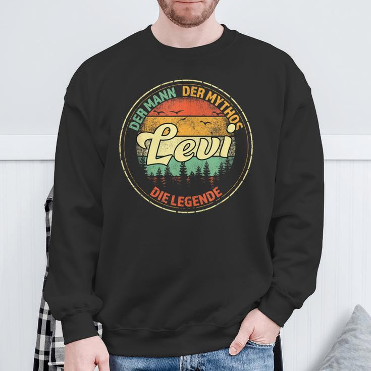Levi The Man The Myth The Legend Father's Day Sweatshirt Gifts for Old Men