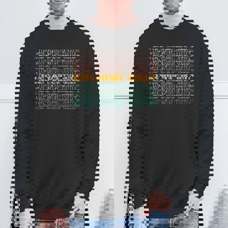 Lgbtq Kiss More Girls Gay Pride Lesbian Pride Month Sweatshirt Gifts for Old Men