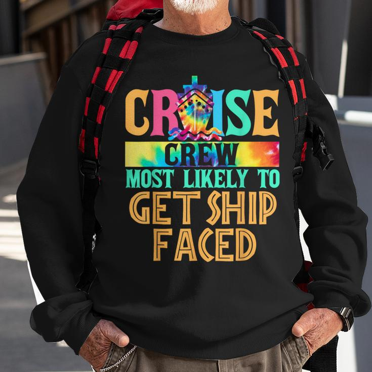 Most Likely To Get Ship Faced Matching Family Cruise Sweatshirt Gifts for Old Men