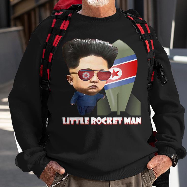 Little Rocket Man Kim Jong-Un Sweatshirt Gifts for Old Men