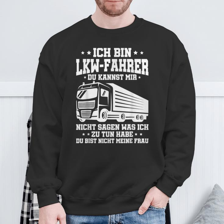 Lkw-Fahrer Lustiges Trucker Ich Bin Lkwfahrer Truck Sweatshirt Geschenke für alte Männer