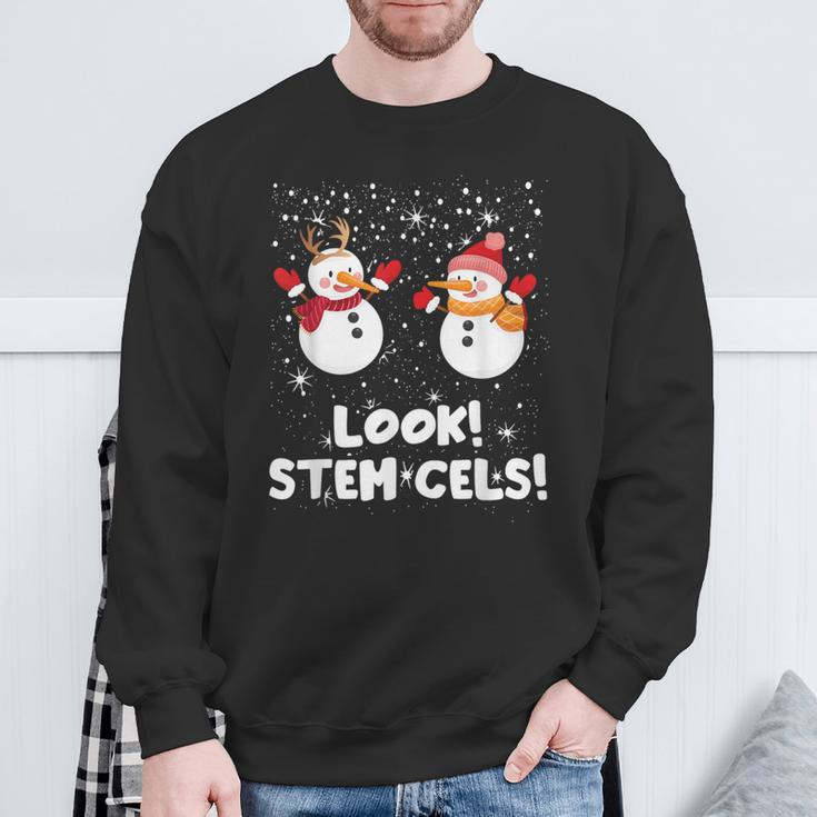Look Stem Cells Xmas Holiday Winter Season Lover Sweatshirt Gifts for Old Men