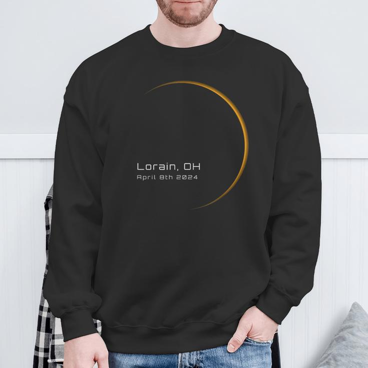 Lorain Oh State Total Solar Eclipse April 8 2024 Totality Sweatshirt Gifts for Old Men