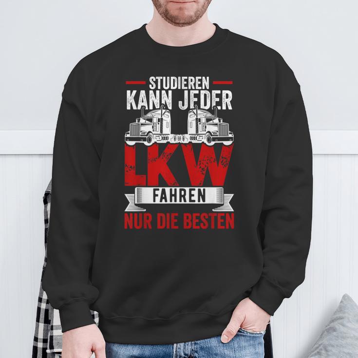 Lorry Driver Studier Kann Jeder Lruck Fahren Nur Die Beste S Sweatshirt Geschenke für alte Männer