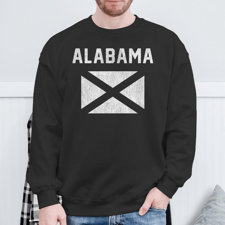 I Love Alabama Minimalist State Flag Sweatshirt Gifts for Old Men