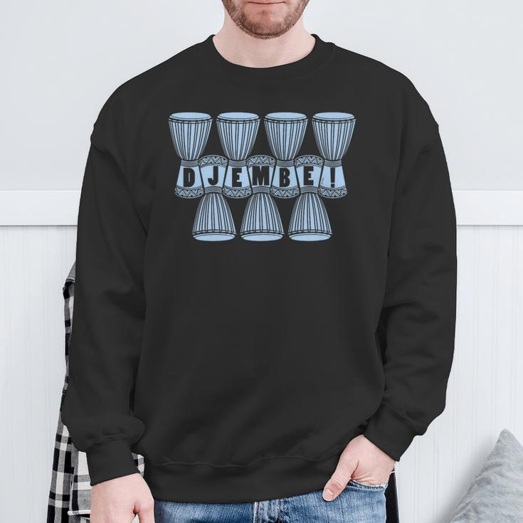 Love Djembe Drums For African Drumming Or Cool Reggae Music Sweatshirt Gifts for Old Men