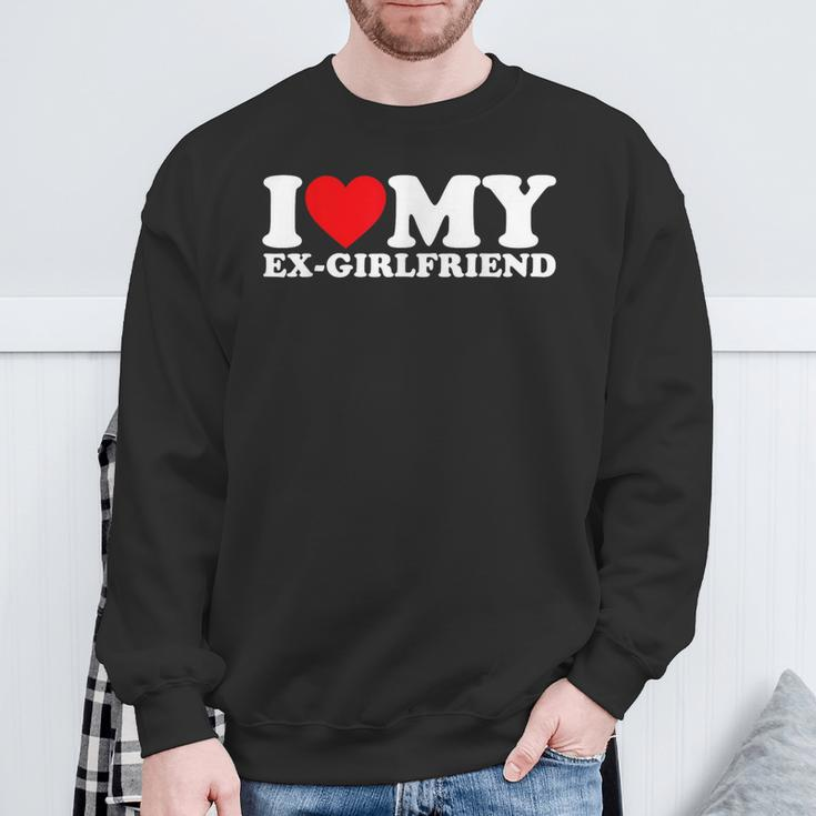 I Love My Ex-Girlfriend I Heart My Ex-Girlfriend Gf Matching Sweatshirt Gifts for Old Men