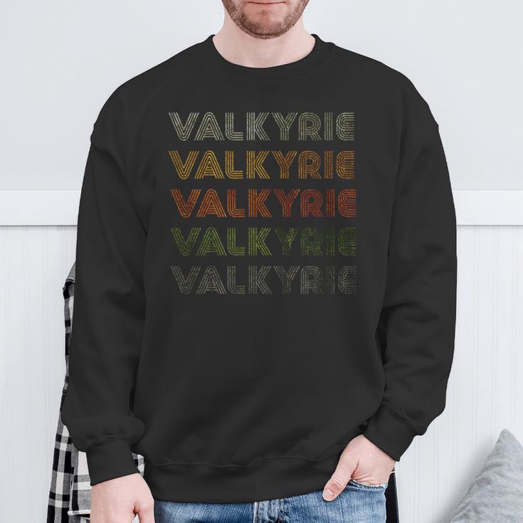 Love Heart Valkyrie GrungeVintage Style Valkyrie Sweatshirt Geschenke für alte Männer