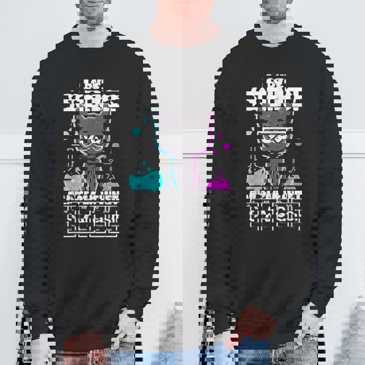 I Love Science And Speak Fluent Sarcasm Nerd Chemistry Sweatshirt Gifts for Old Men
