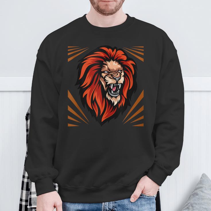 Löwe Geburtstag Biest Löweon Judah Dschungelkönig Männer Junge Papa Sohn Sweatshirt Geschenke für alte Männer