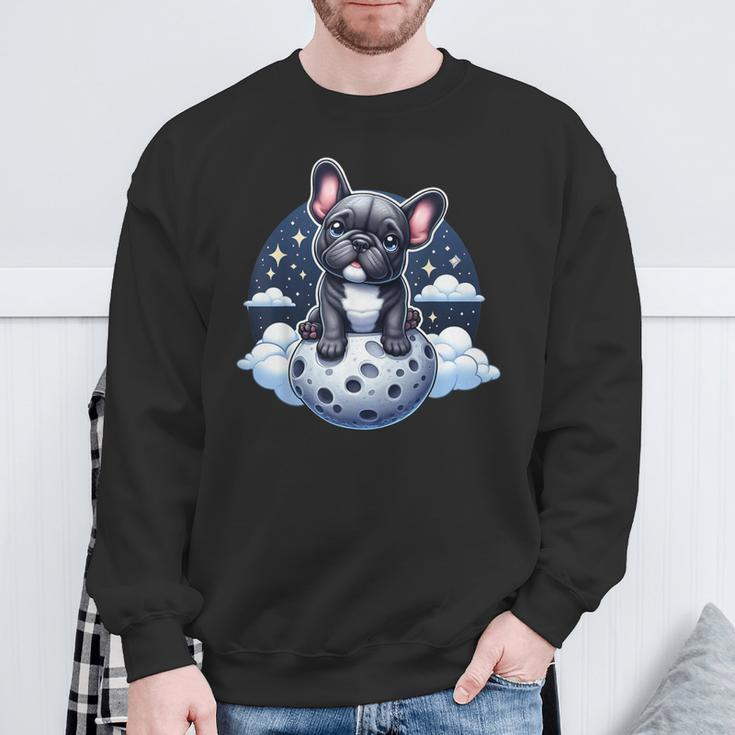 Lunar Frenchie Adventures Beyond Dog Lover French Bulldog Sweatshirt Gifts for Old Men
