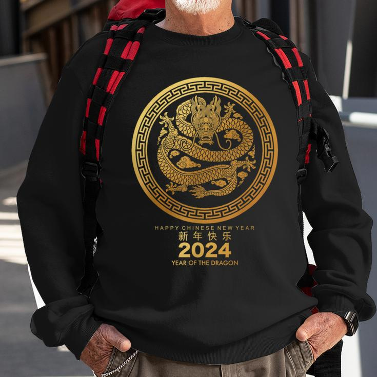 Lunar New Year Happy Chinese New Year Of The Dragon 2024 Sweatshirt Gifts for Old Men