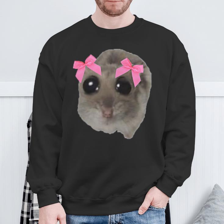 Lustiges Hamster Hamsti Dame Meme Sweatshirt Geschenke für alte Männer