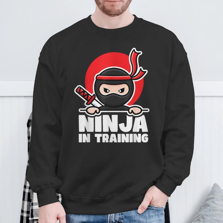 Lustiges Ninja Kampfsport Kinder Sweatshirt Geschenke für alte Männer