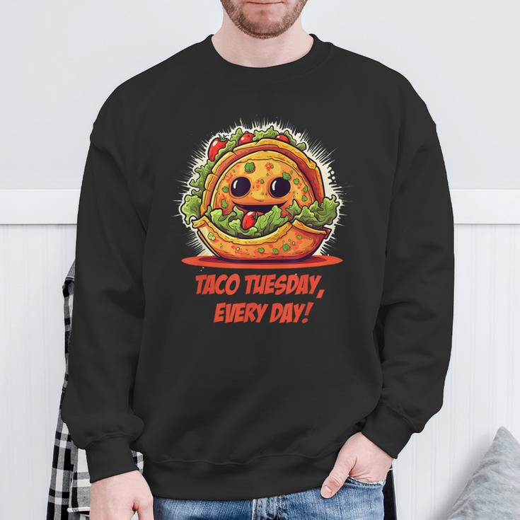 Lustiges Taco Sweatshirt, Taco Tuesday Motiv - Schwarz Geschenke für alte Männer