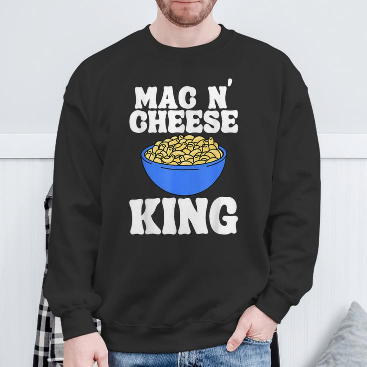Mac N' Cheese King Macaroni Comfort Food Pasta Lover Sweatshirt Gifts for Old Men
