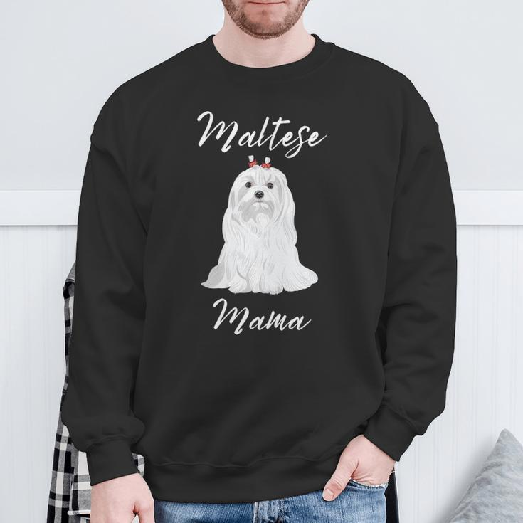Maltese Mama Maltese Maltese Dogs Cute Women's Maltese Sweatshirt Gifts for Old Men