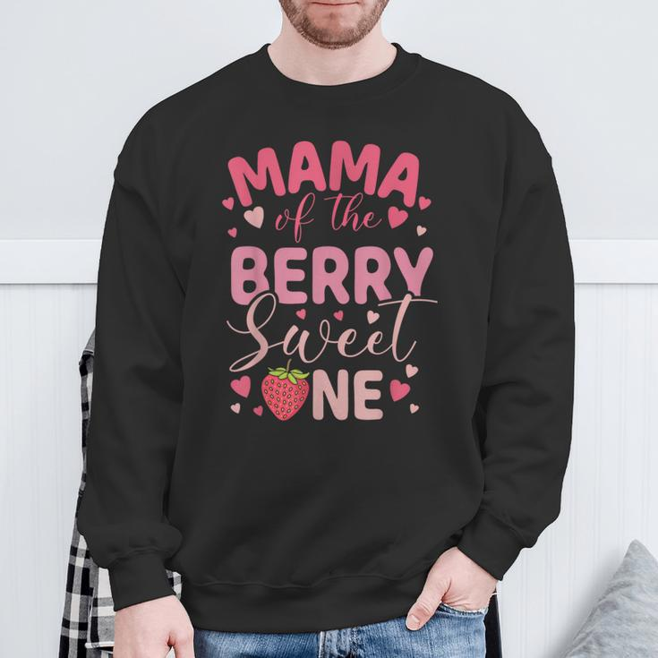 Mama Of The Berry Sweet One Strawberry First Birthday Sweatshirt Gifts for Old Men