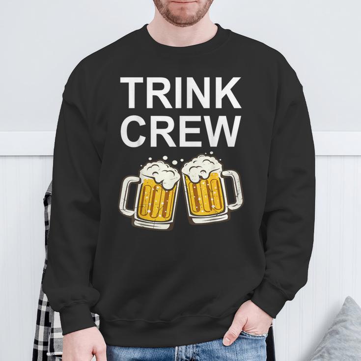 Männertag Outfit Saufen Trink Crew Bier Sauf Gruppen Sweatshirt Geschenke für alte Männer