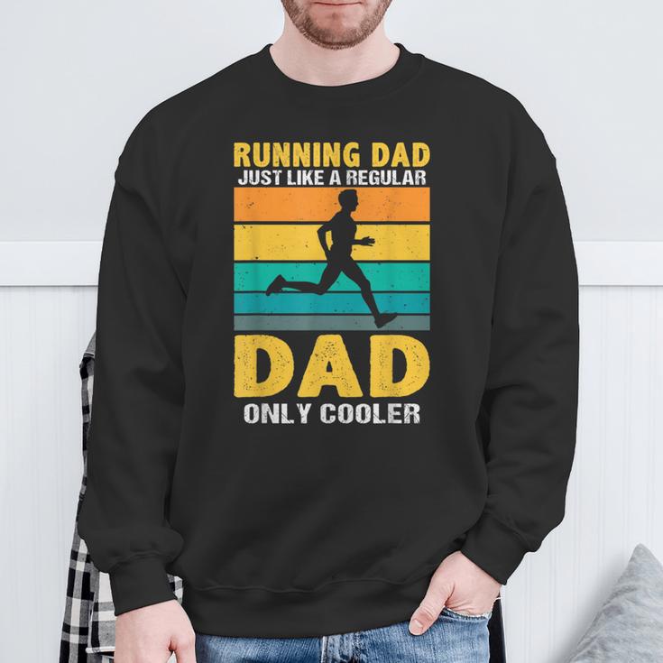 Marathon Run Papa Marathon Runner Sweatshirt Geschenke für alte Männer