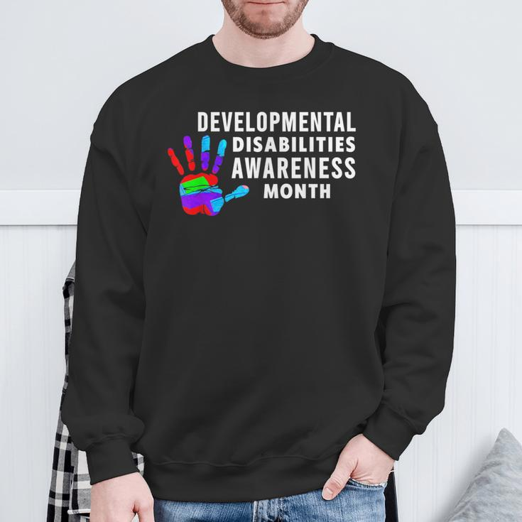 March Is Developmental Disabilities Awareness Month Sweatshirt Gifts for Old Men