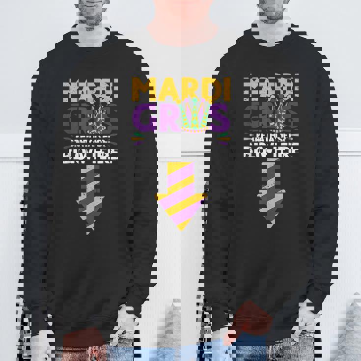 Mardi Gras Breathalyser Blow Here Adult Mardi Gras Men Sweatshirt Gifts for Old Men Mardi Gras Breathalyser Blow Here Adult Mardi Gras Men Sweatshirt Gifts for Old Men