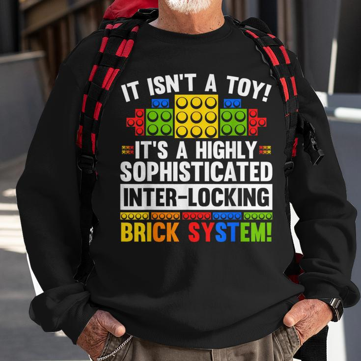 Master Builder Bricks Blocks Play Toys Sweatshirt Gifts for Old Men