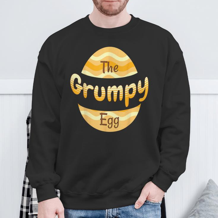 Matching Easter Pajamas And Outfits The Grumpy Easter Egg Sweatshirt Gifts for Old Men